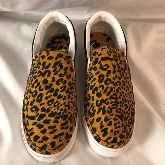 Nike Comfort Insole Leopard Print Casual Wear Slip-On Shoes - Picture 4 of 8